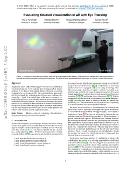 Evaluating Situated Visualization in AR with Eye Tracking