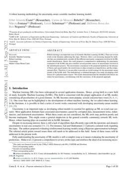 A Robust Learning Methodology for Uncertainty-aware Scientific Machine
  Learning models