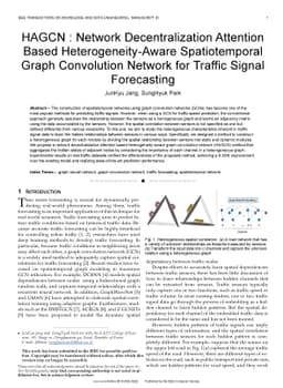HAGCN : Network Decentralization Attention Based Heterogeneity-Aware
  Spatiotemporal Graph Convolution Network for Traffic Signal Forecasting
