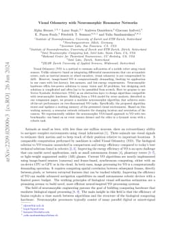 Visual Odometry with Neuromorphic Resonator Networks