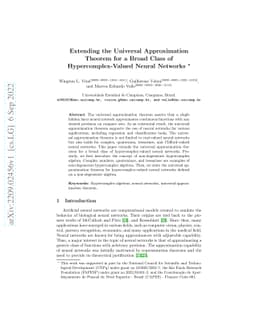 Extending the Universal Approximation Theorem for a Broad Class of
  Hypercomplex-Valued Neural Networks