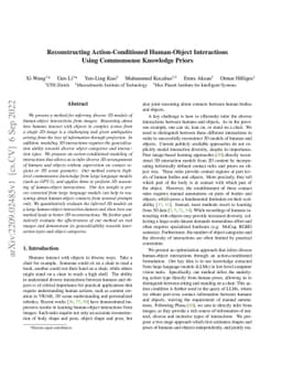Reconstructing Action-Conditioned Human-Object Interactions Using
  Commonsense Knowledge Priors