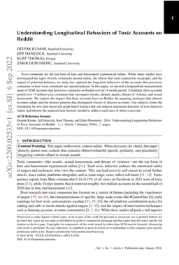 Understanding Longitudinal Behaviors of Toxic Accounts on Reddit