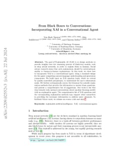 Explaining Machine Learning Models in Natural Conversations: Towards a
  Conversational XAI Agent