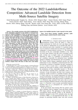 The Outcome of the 2022 Landslide4Sense Competition: Advanced Landslide
  Detection from Multi-Source Satellite Imagery