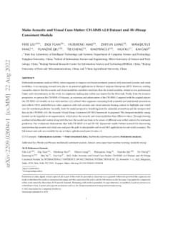 Make Acoustic and Visual Cues Matter: CH-SIMS v2.0 Dataset and AV-Mixup
  Consistent Module