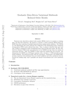 Stochastic Data-Driven Variational Multiscale Reduced Order Models