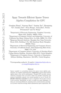 Sgap: Towards Efficient Sparse Tensor Algebra Compilation for GPU