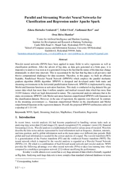 Parallel and Streaming Wavelet Neural Networks for Classification and
  Regression under Apache Spark
