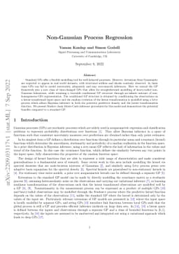 Non-Gaussian Process Regression