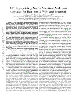 RF Fingerprinting Needs Attention: Multi-task Approach for Real-World
  WiFi and Bluetooth