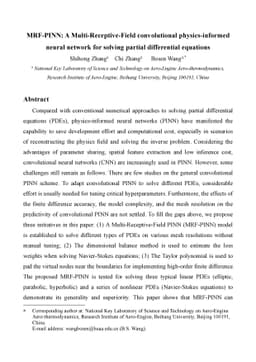 MRF-PINN: A Multi-Receptive-Field convolutional physics-informed neural
  network for solving partial differential equations