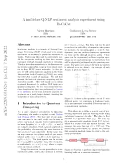 A multiclass Q-NLP sentiment analysis experiment using DisCoCat