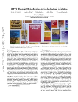 ESSYS* Sharing #UC: An Emotion-driven Audiovisual Installation