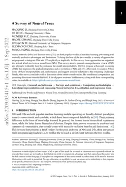 A Survey of Neural Trees