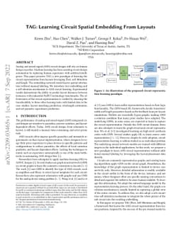 TAG: Learning Circuit Spatial Embedding From Layouts
