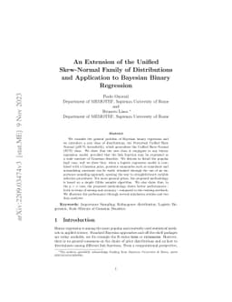 An extension of the Unified Skew-Normal family of distributions and
  application to Bayesian binary regression