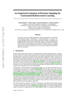 An Empirical Evaluation of Posterior Sampling for Constrained
  Reinforcement Learning