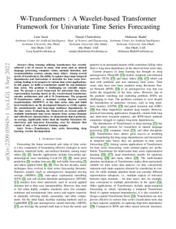 W-Transformers : A Wavelet-based Transformer Framework for Univariate
  Time Series Forecasting