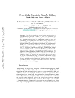 Cross-Modal Knowledge Transfer Without Task-Relevant Source Data