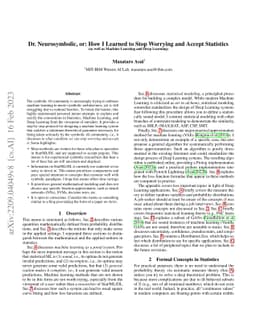 Dr. Neurosymbolic, or: How I Learned to Stop Worrying and Accept
  Statistics