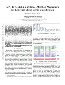 MATT: A Multiple-instance Attention Mechanism for Long-tail Music Genre
  Classification