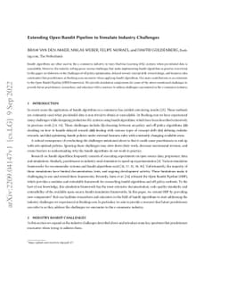 Extending Open Bandit Pipeline to Simulate Industry Challenges