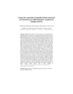 Temporally Adjustable Longitudinal Fluid-Attenuated Inversion Recovery
  MRI Estimation / Synthesis for Multiple Sclerosis