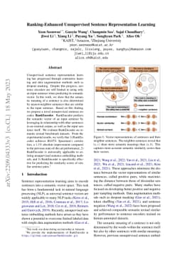 Ranking-Enhanced Unsupervised Sentence Representation Learning