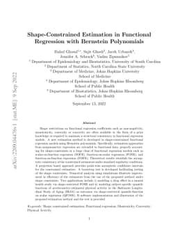 Shape-constrained Estimation in Functional Regression with Bernstein
  Polynomials