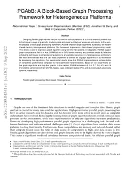 PGAbB: A Block-Based Graph Processing Framework for Heterogeneous
  Platforms