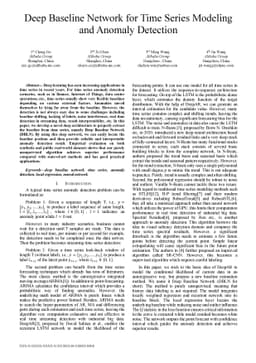 Deep Baseline Network for Time Series Modeling and Anomaly Detection