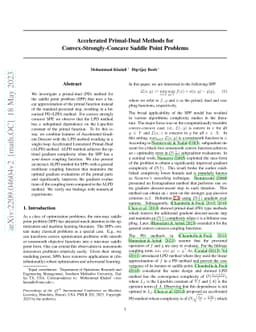 Accelerated Primal-Dual Methods for Convex-Strongly-Concave Saddle Point
  Problems