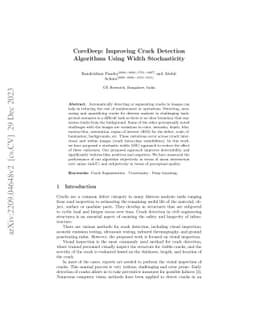 CoreDeep: Improving Crack Detection Algorithms Using Width Stochasticity
