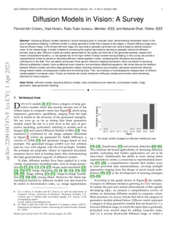 Diffusion Models in Vision: A Survey