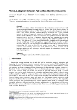 Web 3.0 Adoption Behavior: PLS-SEM and Sentiment Analysis