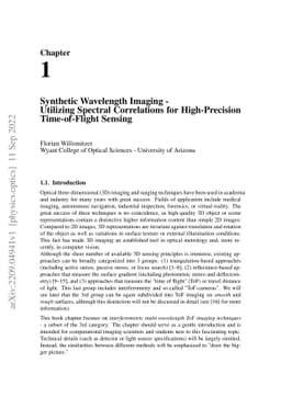 Synthetic Wavelength Imaging -- Utilizing Spectral Correlations for
  High-Precision Time-of-Flight Sensing