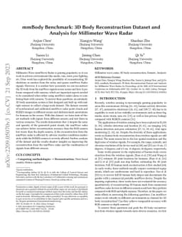 mmBody Benchmark: 3D Body Reconstruction Dataset and Analysis for
  Millimeter Wave Radar