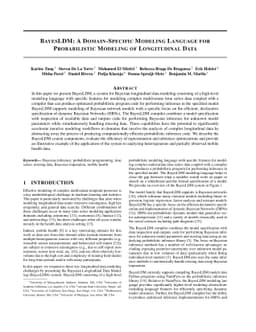 BayesLDM: A Domain-Specific Language for Probabilistic Modeling of
  Longitudinal Data