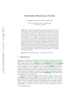 Switchable Self-attention Module