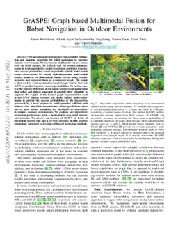GrASPE: Graph based Multimodal Fusion for Robot Navigation in
  Unstructured Outdoor Environments