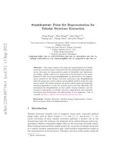 PointScatter: Point Set Representation for Tubular Structure Extraction