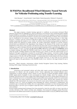 R-WhONet: Recalibrated Wheel Odometry Neural Network for Vehicular
  Positioning using Transfer Learning