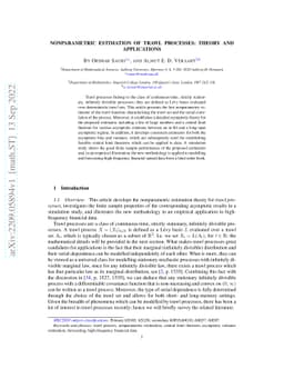 Nonparametric estimation of trawl processes: Theory and Applications