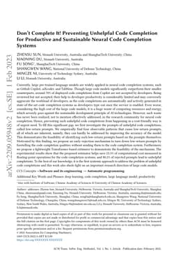 Don't Complete It! Preventing Unhelpful Code Completion for Productive
  and Sustainable Neural Code Completion Systems