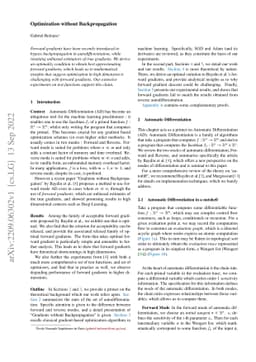Optimization without Backpropagation