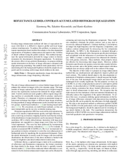 Reflectance-Guided, Contrast-Accumulated Histogram Equalization