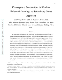 Convergence Acceleration in Wireless Federated Learning: A Stackelberg
  Game Approach
