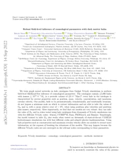 Robust field-level inference with dark matter halos