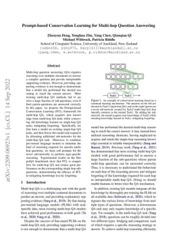 Prompt-based Conservation Learning for Multi-hop Question Answering